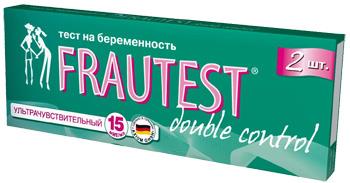 ТЕСТ НА БЕРЕМЕННОСТЬ FRAUTEST DOUBLE CONTROL №2