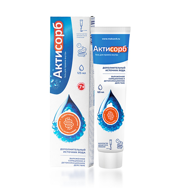 Изображение товара АКТИСОРБ ТМ гель внутр. 125 мл для поддержки уровня йода в организме