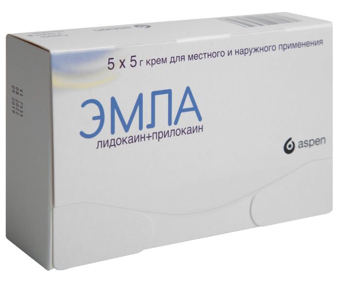 Изображение товара ЭМЛА крем - эффективный местный анестетик 5 гр для обезболивания