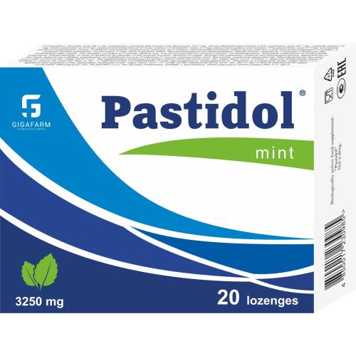 Изображение товара ПАСТИДОЛ пастилки ментол No20 - витамин C, прополис, эфирные масла