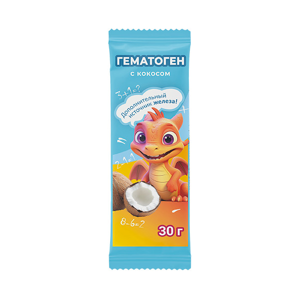 ГЕМАТОГЕН ТМ кокос 30 гр