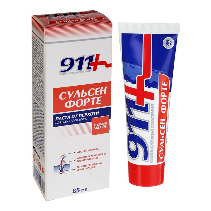 911 СУЛЬСЕН ФОРТЕ паста от перхоти 85 мл
