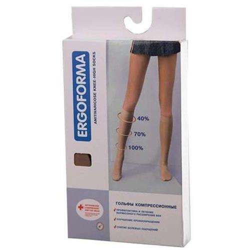 ГОЛЬФЫ КОМПРЕССИОННЫЕ ERGOFORMA бронза 1 класс компр. р.5