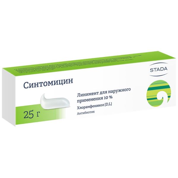 Изображение товара Синтомицин Нижфарм линимент 10% для наружного применения 25 г